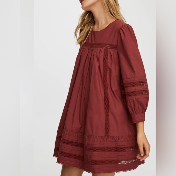Aritzia Sunday Best 100% Cotton Long Sleeve Mini Dress - Picture 6 of 15